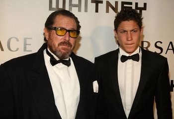 Director Julian Schnabel (L) and Vito Schnabel attend the 2008 Whitney Museum of American Art's gala and studio party at the Whitney Museum of American Art on October 20, 2008 in New York City.jpg